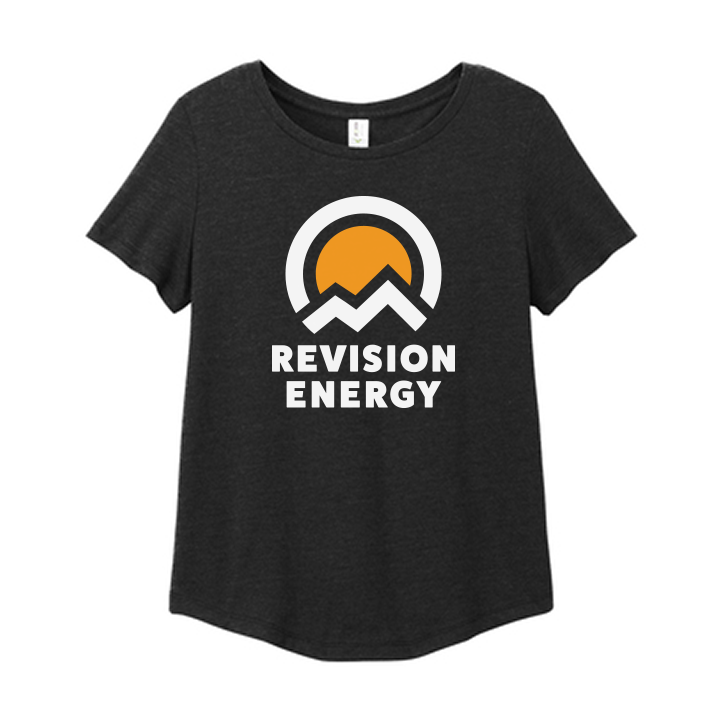 Women's Tri-Blend Scoop Neck Tee • Space Black