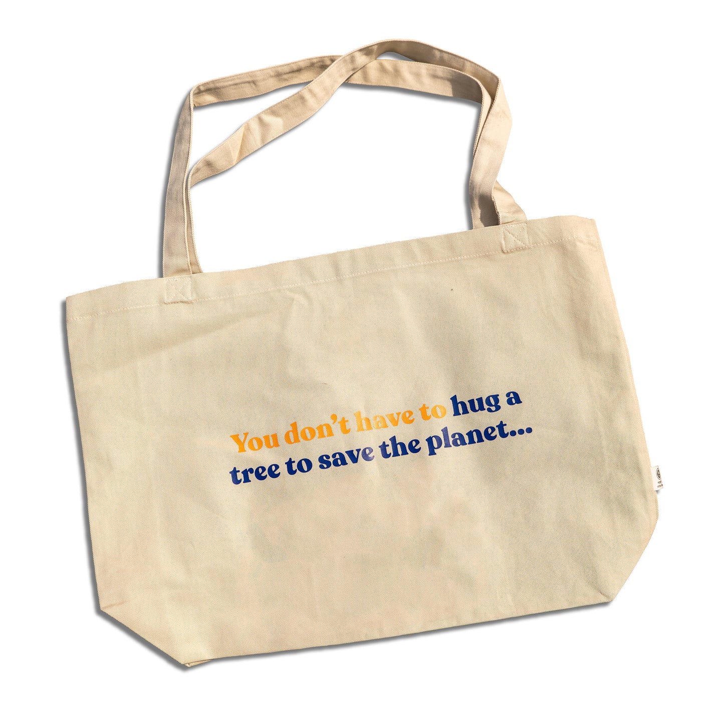Tree Hugger Organic Cotton Tote • Oyster