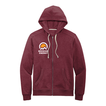 Full-Zip Hoodie | Heathered Maroon