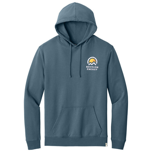 Embroidered Organic Cotton Hoodie • Vintage Blue | Made on Demand