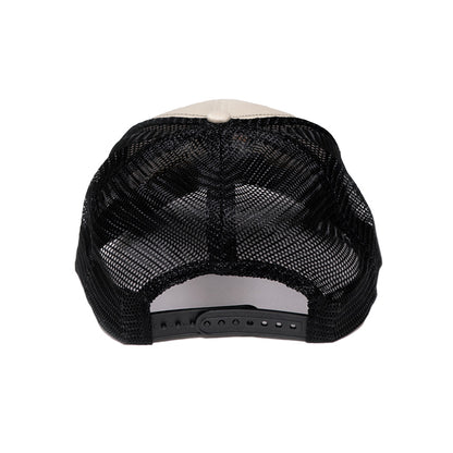 Mesh-Back Trucker | Navy & Cream